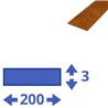 Corten strip 200x3mm