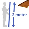 Cortenstaal border 20 x 40 x 190 x 2 mm: Lengte 2mtr