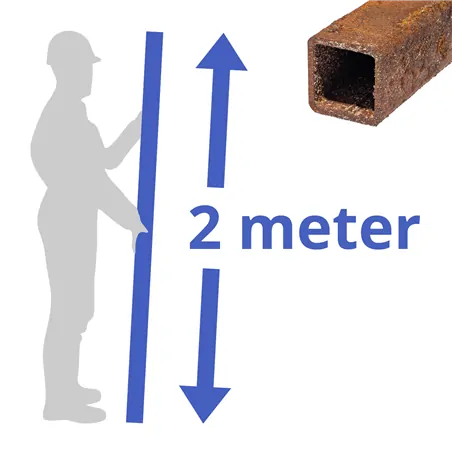 Corten-A koker 30x30x3