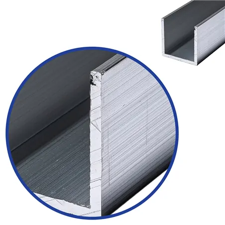 Aluminium U-profiel 15x20x15x2mm