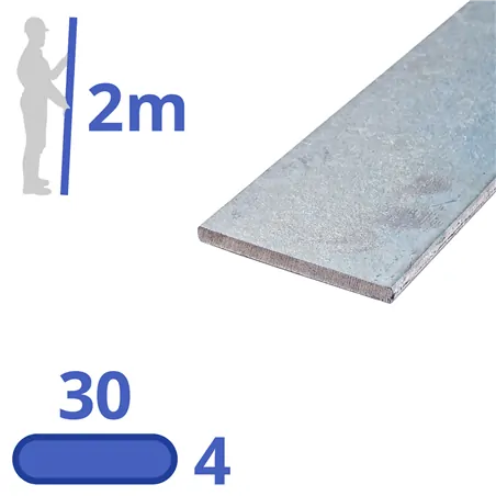 Verzinkte stalen  strip 30x4mm