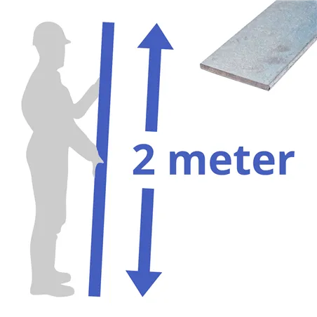Verzinkte stalen  strip 30x4mm