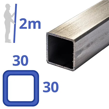 rvs koker 30x30x2mm