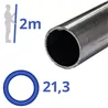 rvs buis 21,3x2mm