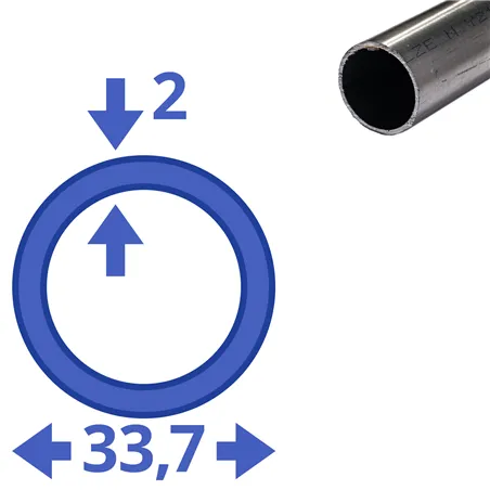 rvs buis 33,7x2mm