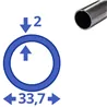 rvs buis 33,7x2mm