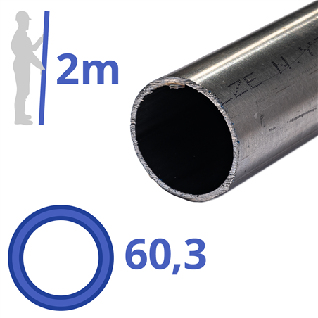 rvs buis 60,3x2mm