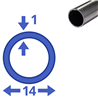 rvs buis 14x1mm