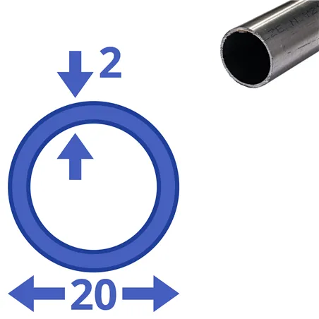 rvs buis 20x2mm