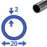 rvs buis 20x2mm