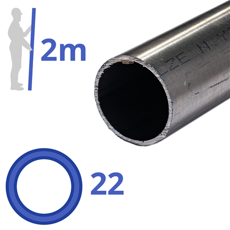Rvs buis 22x2mm