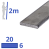 rvs strip 20x6mm