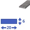 rvs strip 20x6mm