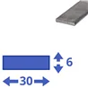 rvs strip 30x6mm