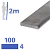 rvs strip 100x4mm