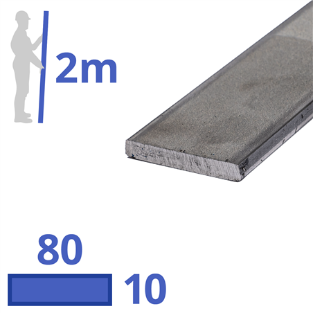 rvs strip 80x10mm