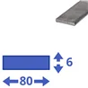 rvs strip 80x6mm