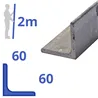 rvs L-profiel 60x60x6mm