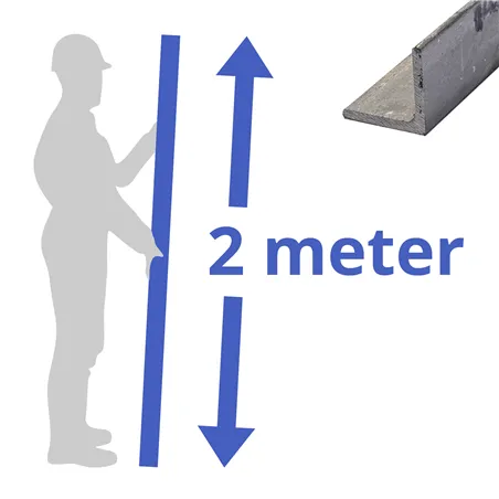 rvs L-profiel 30x30x3mm