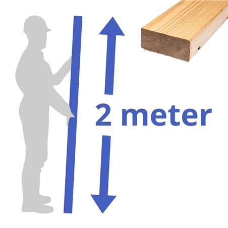 Vurenhout geschaafd 50x25 mm Vurenhout geschaafd 50x25 mm