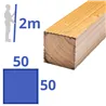 Vurenhout geschaafd 50x50 mm
