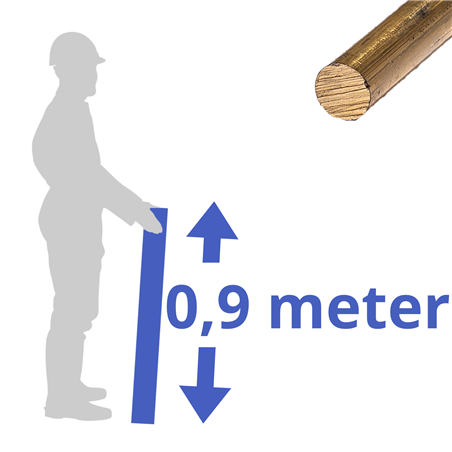 Messing rond 10mm