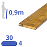 Messing strip 30x4mm