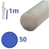 nylon massief wit rond 50mm, lengte 1000mm