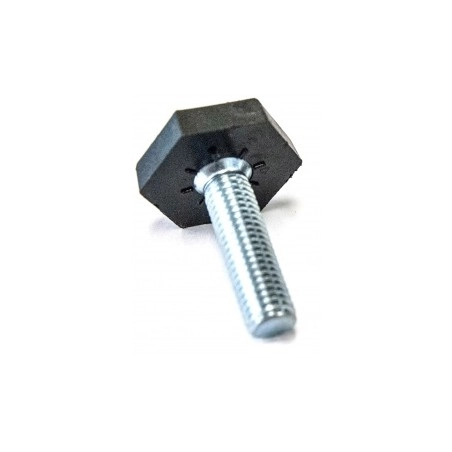 stelvoet zeskant 30mm, M10 x 15mm