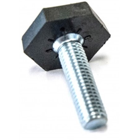 Stelvoet zeskant 25mm, M10 x 35mm